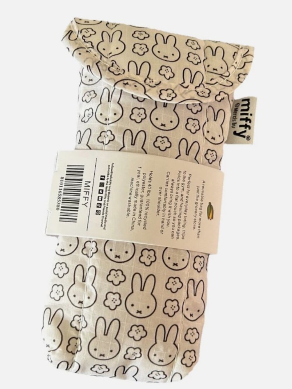 New Miffy Black White Glasses Case Sleeve Sunglasses Storage Soft Protector
